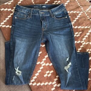 Old Navy Blue Ripped Skinny Jeans